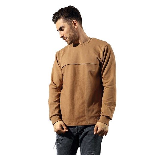 Bluza nierozpinana Reviver F5609 brązowy ze sklepu kontri.pl w kategorii Bluzy męskie - zdjęcie 187047983