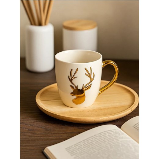 Sinsay - Kubek z motywem renifera - złoty ze sklepu Sinsay w kategorii Kubki - zdjęcie 187049150