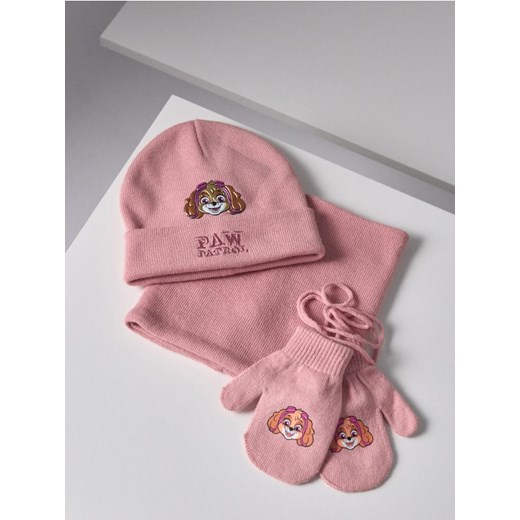 Sinsay - Dziewczęcy zestaw zimowy PAW Patrol - różowy - id: 977FT-03X - marki Sinsay - 187049242 Sinsay - Dziewczęcy zestaw zimowy PAW Patrol - różowy ze sklepu Sinsay w kategorii Czapki dziecięce - zdjęcie 187049242