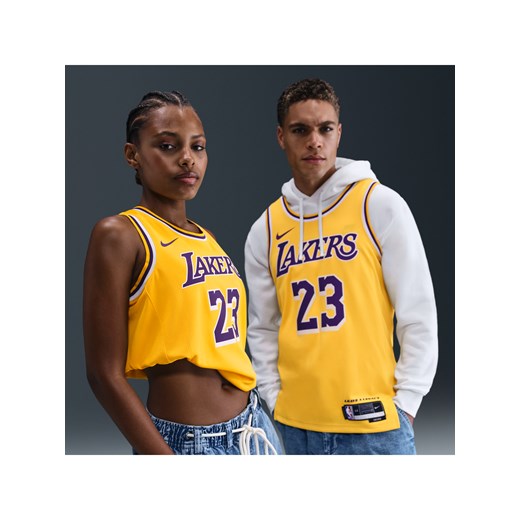 Koszulka męska Nike Dri-FIT NBA Swingman Los Angeles Lakers Icon Edition - Żółty ze sklepu Nike poland w kategorii T-shirty męskie - zdjęcie 187049681