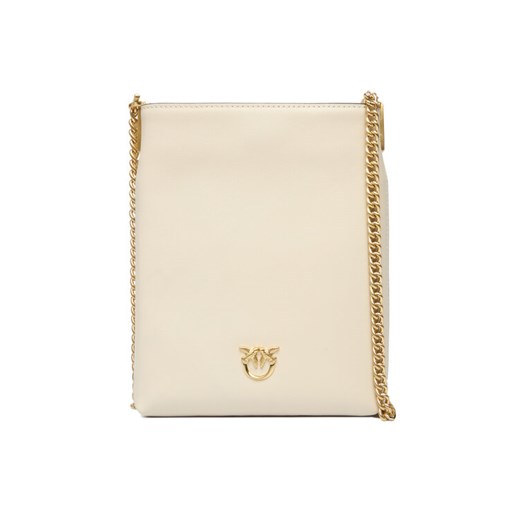 PINKO Torebka Flat Satchel AI 25-26 PCPL 105352 A0QO Écru ze sklepu MODIVO w kategorii Kopertówki - zdjęcie 187051852