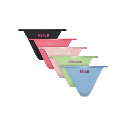 Juicy Couture Komplet stringów JCTUS125971 Kolorowy ze sklepu MODIVO w kategorii Majtki damskie - zdjęcie 187051913