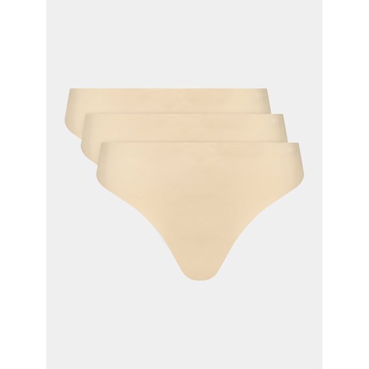 HUGO Komplet fig 50495891 Beżowy ze sklepu MODIVO w kategorii Majtki damskie - zdjęcie 187051994