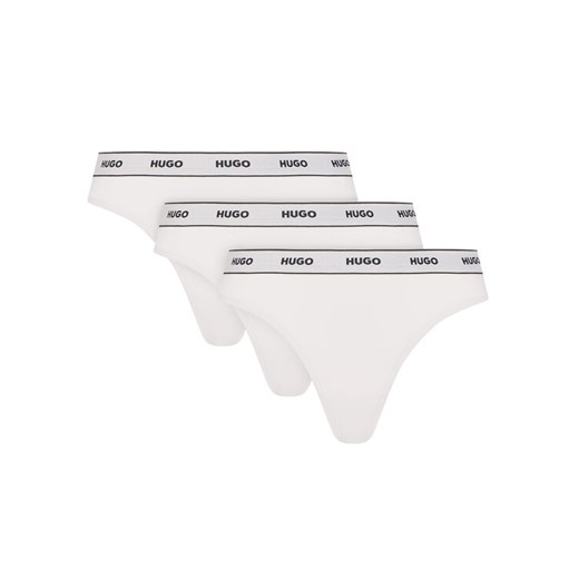 HUGO Komplet stringów 50480150 Biały ze sklepu MODIVO w kategorii Majtki damskie - zdjęcie 187052032
