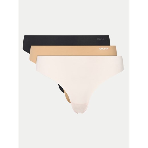 DKNY Komplet stringów DK5026BP3 Biały - id: 0000303221096 - marki DKNY - 187052150 DKNY Komplet stringów DK5026BP3 Biały ze sklepu MODIVO w kategorii Majtki damskie - zdjęcie 187052150