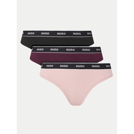 HUGO Komplet stringów 50480150 Kolorowy ze sklepu MODIVO w kategorii Majtki damskie - zdjęcie 187052241