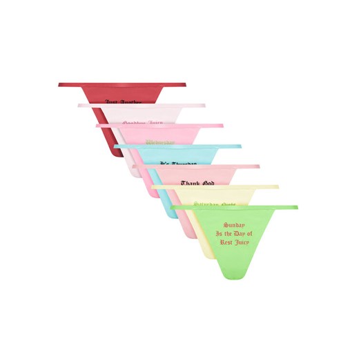 Juicy Couture Komplet stringów JCTTH225955 Kolorowy ze sklepu MODIVO w kategorii Majtki damskie - zdjęcie 187052330