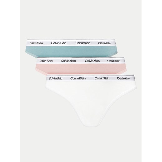 Calvin Klein Underwear Komplet stringów Thong 3Pk 000QD5209E Kolorowy - id: 0000304060311 - marki Calvin Klein Underwear - 187052354 Calvin Klein Underwear Komplet stringów Thong 3Pk 000QD5209E Kolorowy ze sklepu MODIVO w kategorii Majtki damskie - zdjęcie 187052354