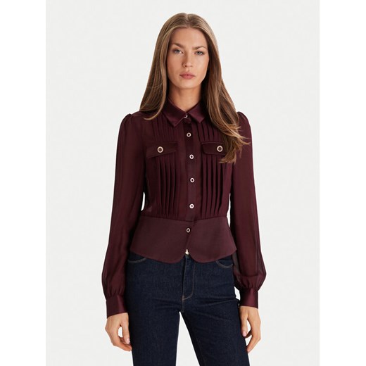 Morgan Koszula 232-CLOCLO Bordowy Regular Fit ze sklepu MODIVO w kategorii Koszule damskie - zdjęcie 187052414