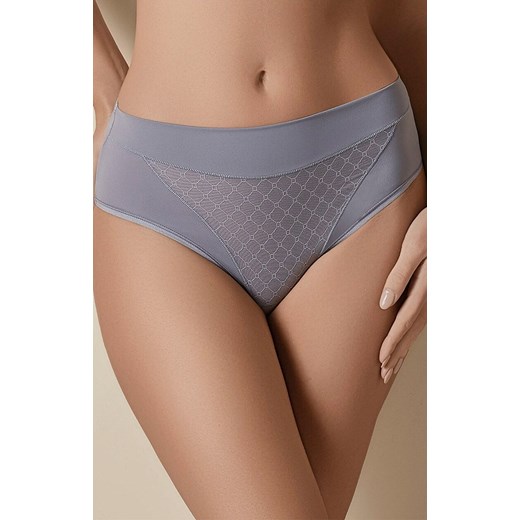 Figi damskie z wysokim stanem szare Roxana, Kolor szary, Rozmiar XL, Selene ze sklepu Primodo w kategorii Majtki damskie - zdjęcie 187056891