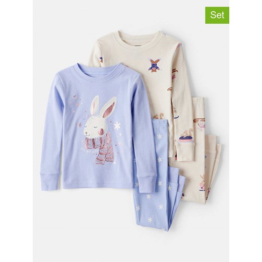 carter's Piżamy (2 szt.) w kolorze błękitnym i beżowym - id: 17766344 - marki Carter's - 187057032 carter's Piżamy (2 szt.) w kolorze błękitnym i beżowym ze sklepu Limango Polska w kategorii Piżamy dziecięce - zdjęcie 187057032