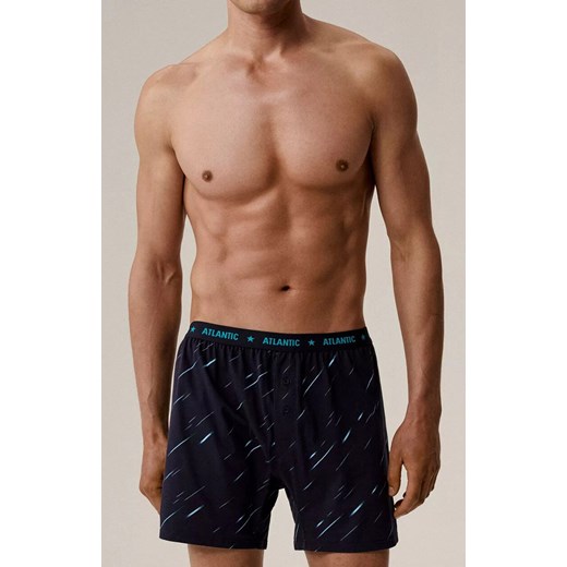 Atlantic 2-pack bokserki męskie luźne 2MBX-085-GRANATOWY, Kolor granatowy, Rozmiar M, ATLANTIC ze sklepu Intymna w kategorii Majtki męskie - zdjęcie 187057161