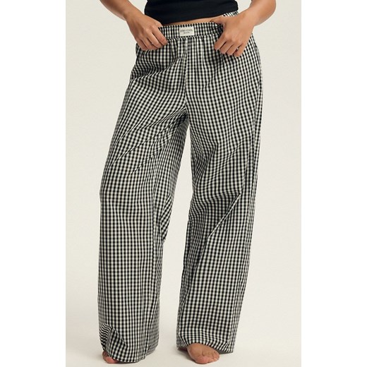 Esotiq spodnie w kratę Bloovii Locklyn 43755-99X, Kolor czarno-biały, Rozmiar L, BLOOVII ze sklepu Intymna w kategorii Piżamy damskie - zdjęcie 187057482