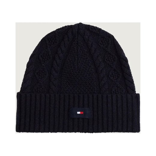 Tommy Hilfiger Wełniana czapka FLAG ze sklepu Gomez Fashion Store w kategorii Czapki zimowe męskie - zdjęcie 187057713