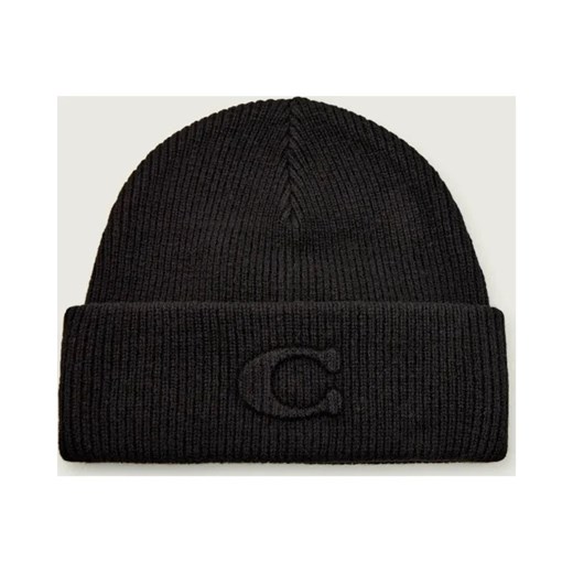 Coach Wełniana czapka EMBOSSED C ze sklepu Gomez Fashion Store w kategorii Czapki zimowe damskie - zdjęcie 187057733