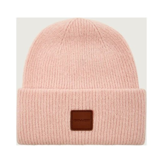 Coach Wełniana czapka | z dodatkiem skóry ze sklepu Gomez Fashion Store w kategorii Czapki zimowe damskie - zdjęcie 187057741