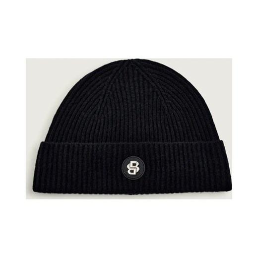 BOSS BLACK Wełniana czapka Filippo_B-Icon | z dodatkiem kaszmiru ze sklepu Gomez Fashion Store w kategorii Czapki zimowe męskie - zdjęcie 187057771