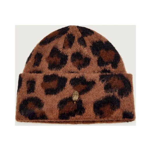Kurt Geiger Czapka LEOPARD | z dodatkiem wełny - id: KG255W000168022 - marki Kurt Geiger - 187057793 Kurt Geiger Czapka LEOPARD | z dodatkiem wełny ze sklepu Gomez Fashion Store w kategorii Czapki zimowe damskie - zdjęcie 187057793