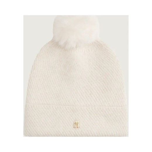 Tommy Hilfiger Czapka | z dodatkiem wełny ze sklepu Gomez Fashion Store w kategorii Czapki zimowe damskie - zdjęcie 187057933