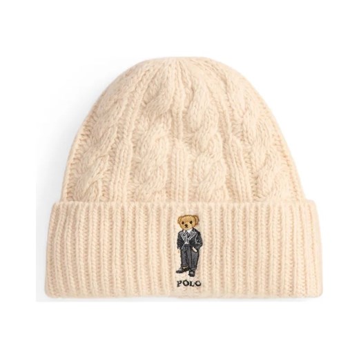 POLO RALPH LAUREN Wełniana czapka | z dodatkiem lnu ze sklepu Gomez Fashion Store w kategorii Czapki zimowe damskie - zdjęcie 187058042