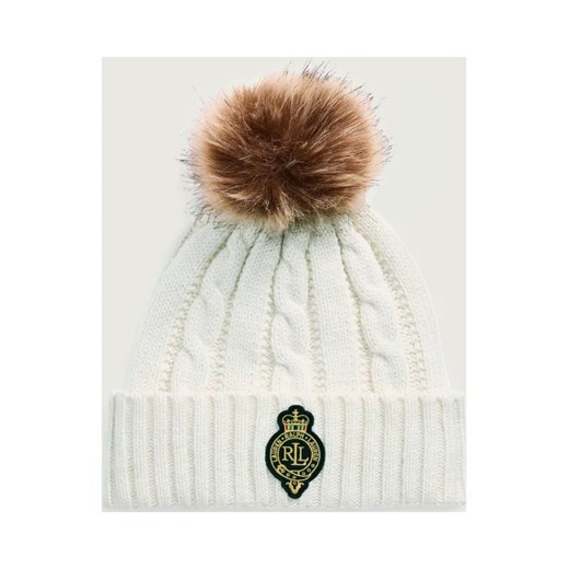 LAUREN RALPH LAUREN Czapka Crest-Patch | z dodatkiem wełny ze sklepu Gomez Fashion Store w kategorii Czapki zimowe damskie - zdjęcie 187058073