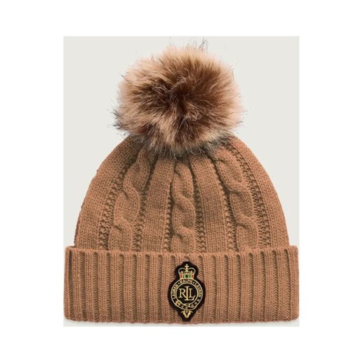LAUREN RALPH LAUREN Czapka Crest-Patch | z dodatkiem wełny ze sklepu Gomez Fashion Store w kategorii Czapki zimowe damskie - zdjęcie 187058074