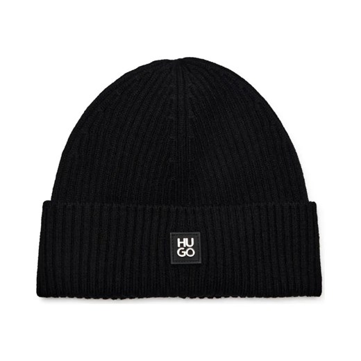 HUGO Wełniana czapka Xola_Metal ze sklepu Gomez Fashion Store w kategorii Czapki zimowe męskie - zdjęcie 187058174