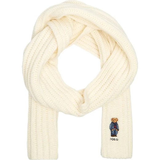 POLO RALPH LAUREN Wełniany szal DENIM BEAR ze sklepu Gomez Fashion Store w kategorii Szaliki i chusty damskie - zdjęcie 187058372
