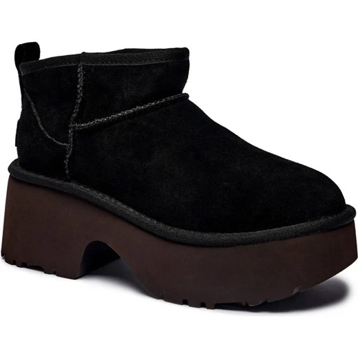 UGG Śniegowce Classic Ultra Mini New Heights | wełna | zamsz ze sklepu Gomez Fashion Store w kategorii Śniegowce damskie - zdjęcie 187058382