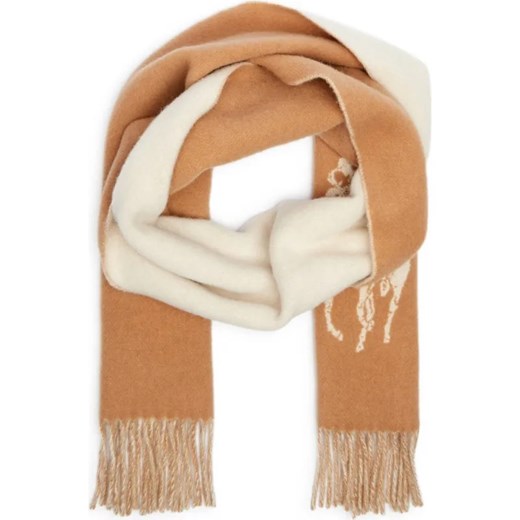 POLO RALPH LAUREN Wełniany szal POLO PLAYER ze sklepu Gomez Fashion Store w kategorii Szaliki i chusty damskie - zdjęcie 187058444