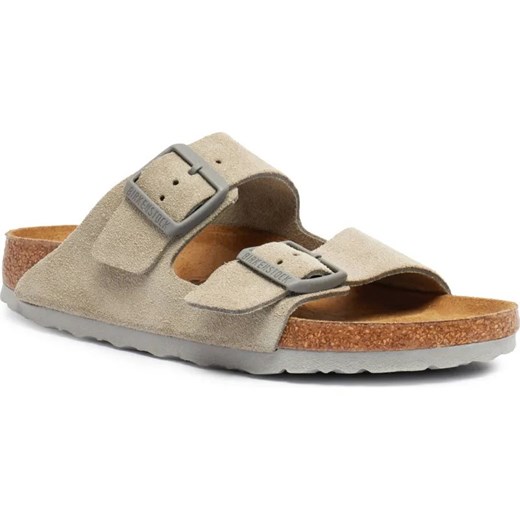 Birkenstock Skórzane klapki Arizona | narrow fit ze sklepu Gomez Fashion Store w kategorii Klapki damskie - zdjęcie 187058451