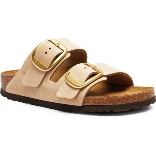Birkenstock Skórzane klapki Arizona | narrow fit ze sklepu Gomez Fashion Store w kategorii Klapki damskie - zdjęcie 187058463