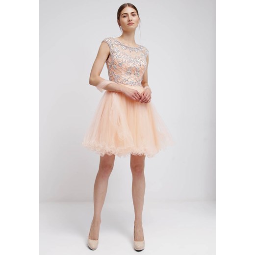 Luxuar Fashion Sukienka koktajlowa apricot zalando rozowy krótkie