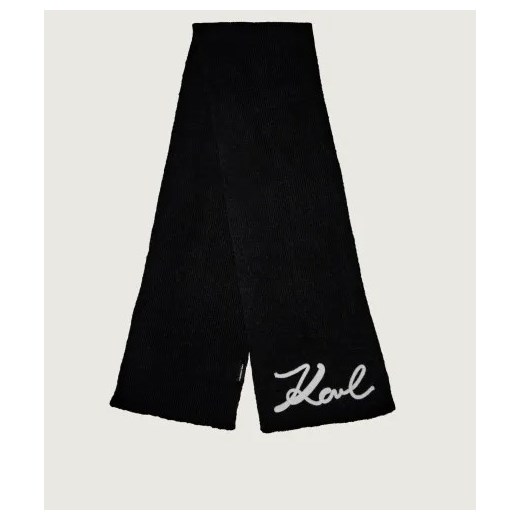 Karl Lagerfeld Szal K/signature | z dodatkiem wełny Karl Lagerfeld OS Gomez Fashion Store