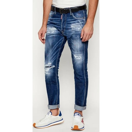 Dsquared2 Jeansy Cool Guy Mini Front Jean | Tapered fit - id: DQ255M000063470 - marki Dsquared2 - 187187710 Dsquared2 Jeansy Cool Guy Mini Front Jean | Tapered fit ze sklepu Gomez Fashion Store w kategorii Jeansy męskie - zdjęcie 187187710