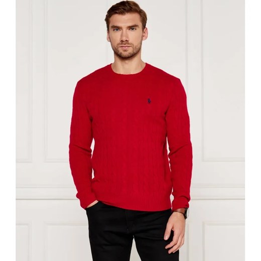 POLO RALPH LAUREN Wełniany sweter | Slim Fit | z dodatkiem kaszmiru ze sklepu Gomez Fashion Store w kategorii Swetry męskie - zdjęcie 187187724