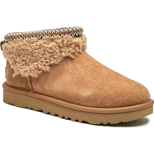 UGG Śniegowce MAXI CURLY | shearling | zamsz ze sklepu Gomez Fashion Store w kategorii Śniegowce damskie - zdjęcie 187187821