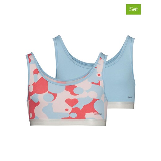 Skiny Topy (2 szt.) w kolorze błękitno-czerwonym - id: 17522153 - marki Skiny - 187187950 Skiny Topy (2 szt.) w kolorze błękitno-czerwonym ze sklepu Limango Polska w kategorii Staniki dla dziewczynki - zdjęcie 187187950
