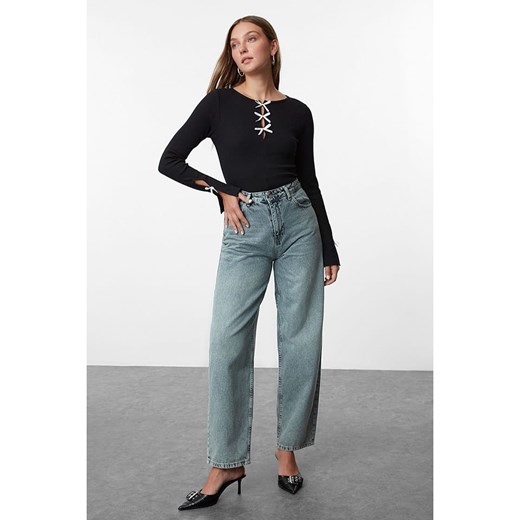 trendyol Koszulka w kolorze czarnym Trendyol XL promocja Limango Polska