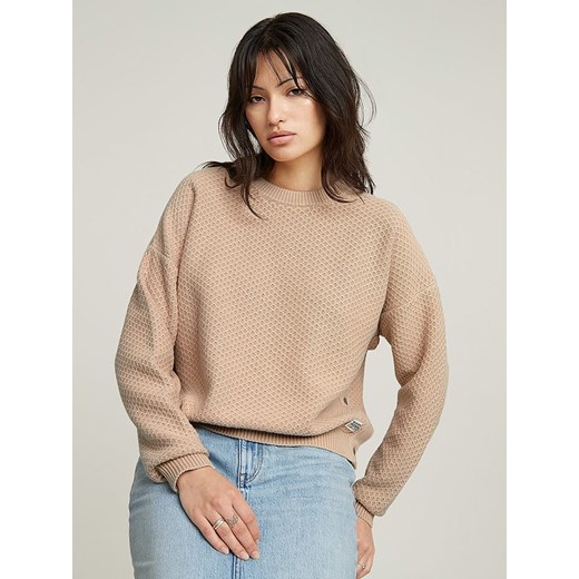 G-Star Sweter w kolorze beżowym M wyprzedaż Limango Polska