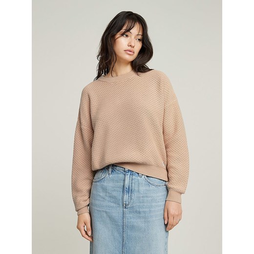 G-Star Sweter w kolorze beżowym S okazja Limango Polska