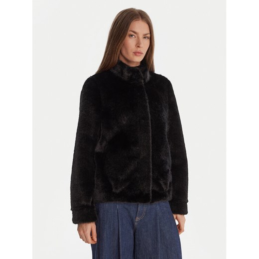 Guess Futro W5BL64 W3920 Czarny Regular Fit ze sklepu MODIVO w kategorii Futra damskie - zdjęcie 187188121