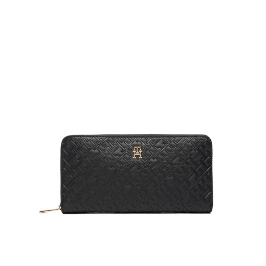 Tommy Hilfiger Portfel Lgr Za Mono AW0AW18036 Czarny ze sklepu MODIVO w kategorii Portfele damskie - zdjęcie 187188132