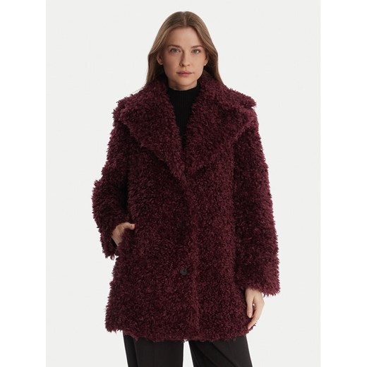 DKNY Futro DLEMFW97 Bordowy Regular Fit ze sklepu MODIVO w kategorii Futra damskie - zdjęcie 187188133