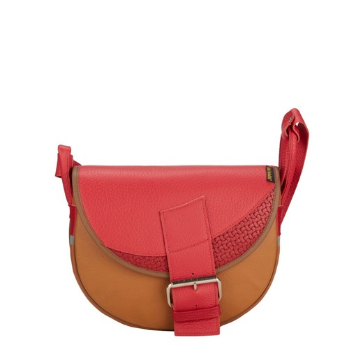 brązowa   damska torebka listonoszka skórzana na ramię Freshman Mini ze sklepu Słoń Torbalski w kategorii Listonoszki - zdjęcie 187188313