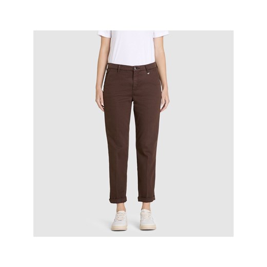MAC Spodnie - Chino Kobiety Lyocell mocca jednolity ze sklepu vangraaf w kategorii Spodnie damskie - zdjęcie 187188533