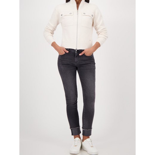 Monari Kardigan damski - Ciao Bella Kobiety écru jednolity ze sklepu vangraaf w kategorii Swetry damskie - zdjęcie 187188570