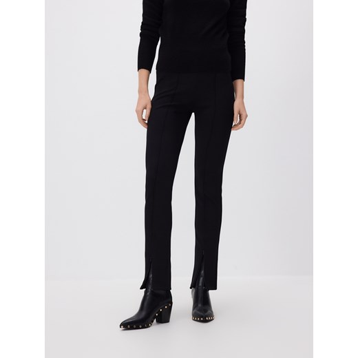 Reserved - Spodnie z zamkami - czarny ze sklepu Reserved w kategorii Spodnie damskie - zdjęcie 187189054