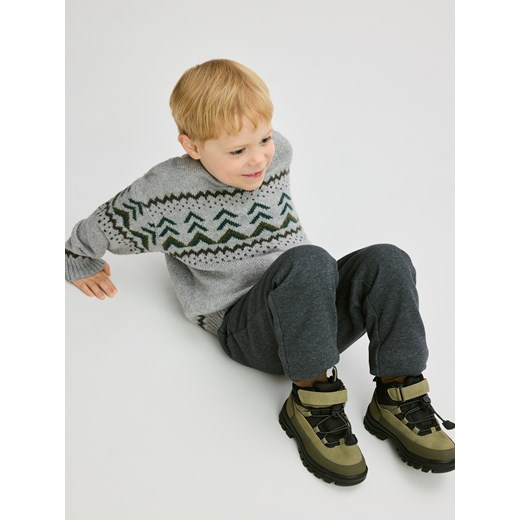 Reserved - Buty trekingowe za kostkę - zielony ze sklepu Reserved w kategorii Buty trekkingowe dziecięce - zdjęcie 187189243