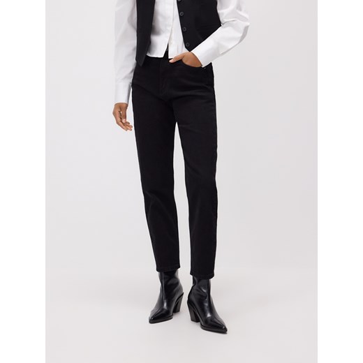 Reserved - Jeansy mom fit slim - czarny ze sklepu Reserved w kategorii Jeansy damskie - zdjęcie 187189372